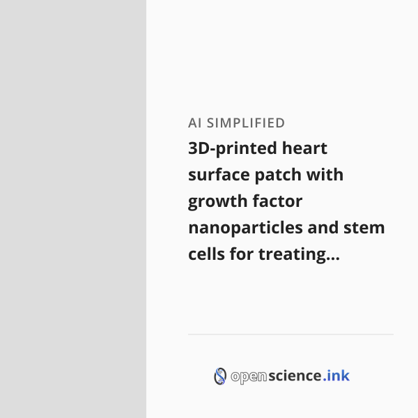 3D-printed heart surface patch with growth factor nanoparticles and ...