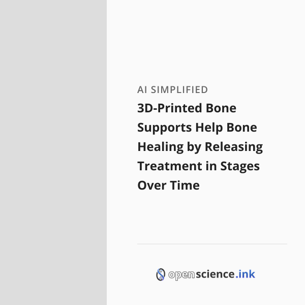 3D-Printed Bone Supports Help Bone Healing by Releasing Treatment in ...