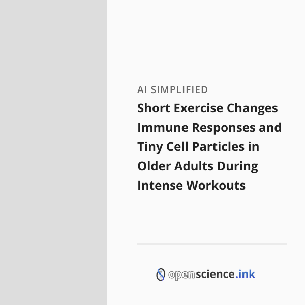 Short Exercise Changes Immune Responses and Tiny Cell Particles in ...