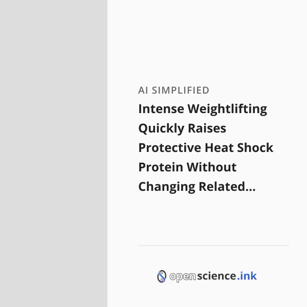 Shock Line Protien Intense Weightlifting Quickly Raises Protective Heat Shock Protein ...