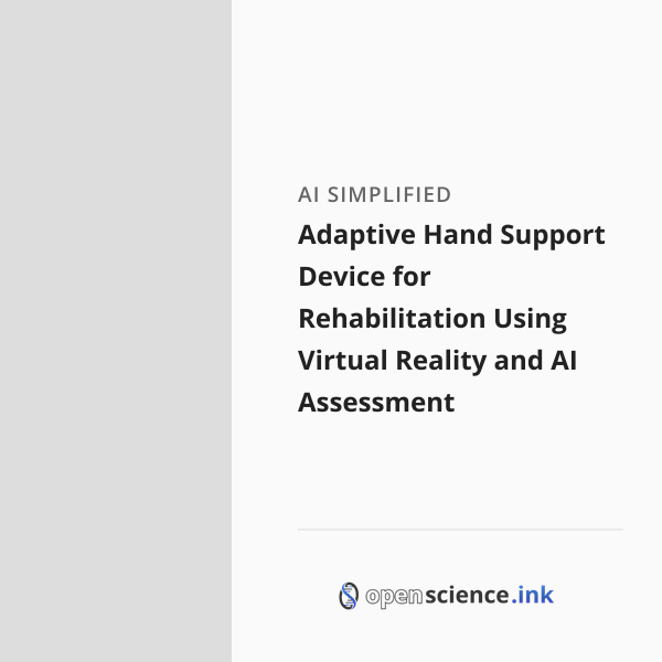 Virtual Hand Adaptive Hand Support Device for Rehabilitation Using Virtual Reality ...