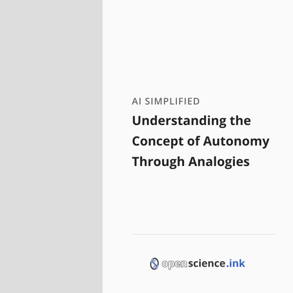 Understanding the Concept of Autonomy Through Analogies | studies ...