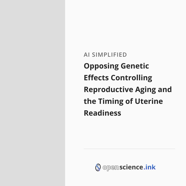 Opposing Genetic Effects Controlling Reproductive Aging and the Timing ...