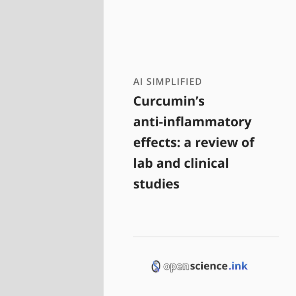 Curcumin’s anti-inflammatory effects: a review of lab and clinical ...