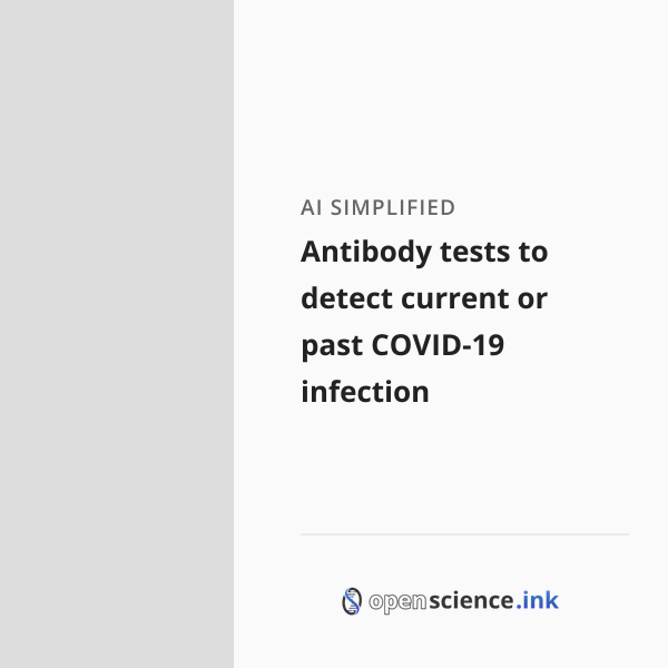 Antibody tests to detect current or past COVID-19 infection | studies ...
