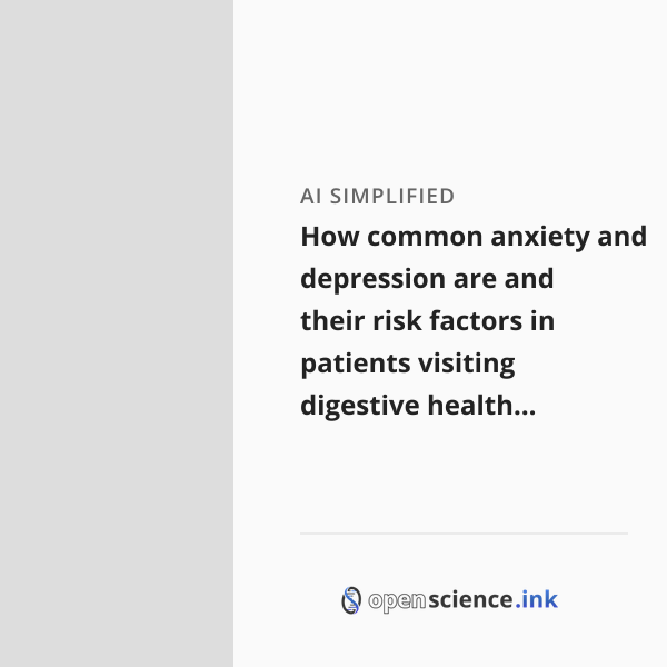 How common anxiety and depression are and their risk factors in ...