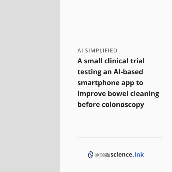 A small clinical trial testing an AI-based smartphone app to improve ...