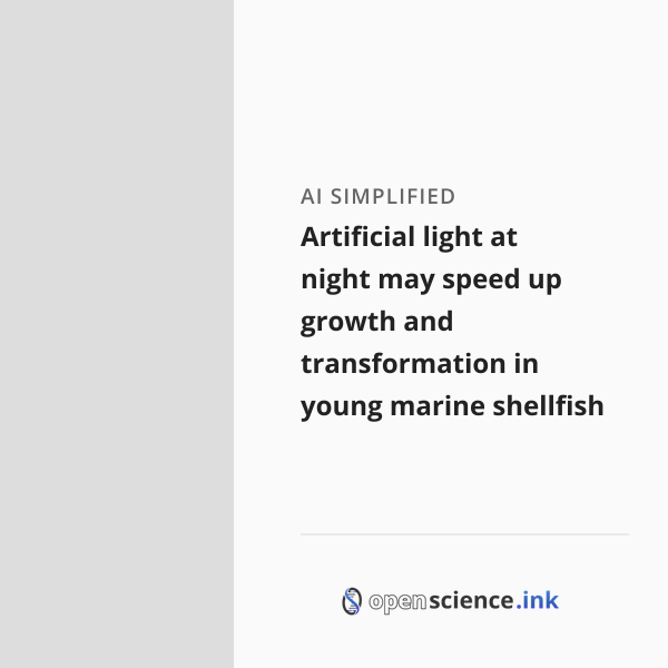 Artificial light at night may speed up growth and transformation in ...