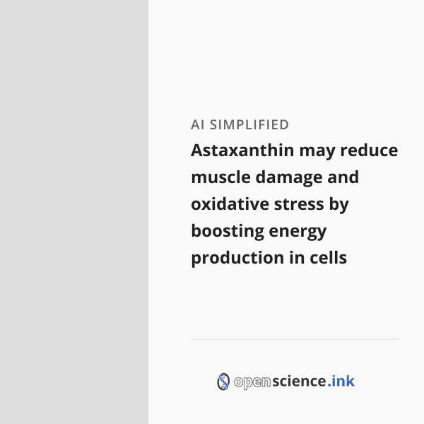Astaxanthin may reduce muscle damage and oxidative stress by boosting ...