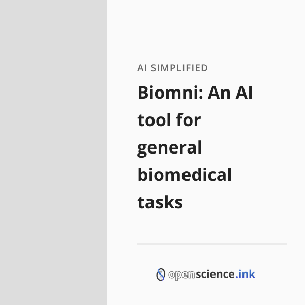 Biomni: An AI tool for general biomedical tasks | studies, simplified