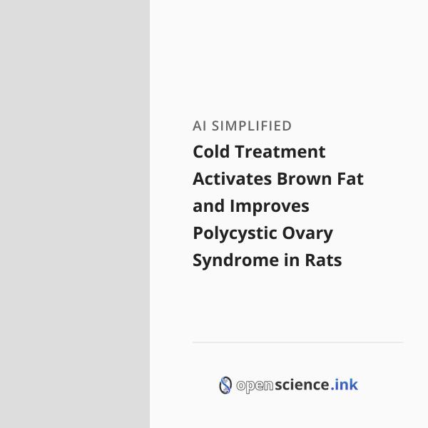 Cold Treatment Activates Brown Fat and Improves Polycystic Ovary ...