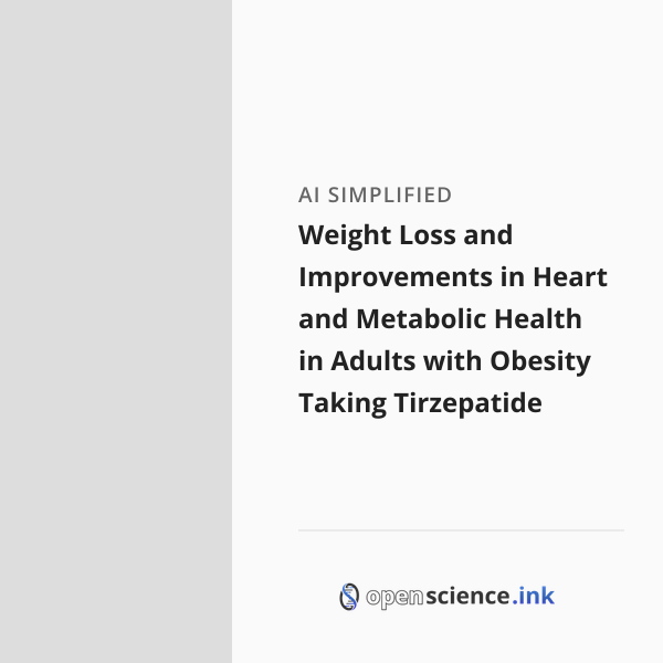 Weight Loss and Improvements in Heart and Metabolic Health in Adults ...