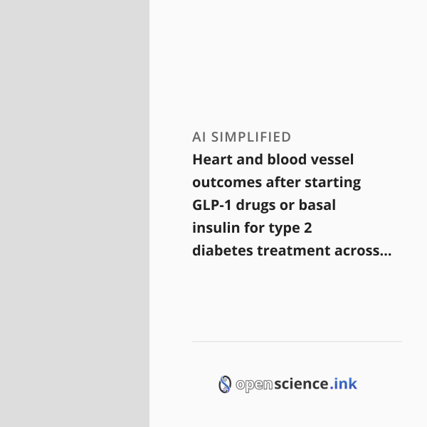 Image result for Heart and blood vessel outcomes after starting GLP-1 drugs or basal ...
