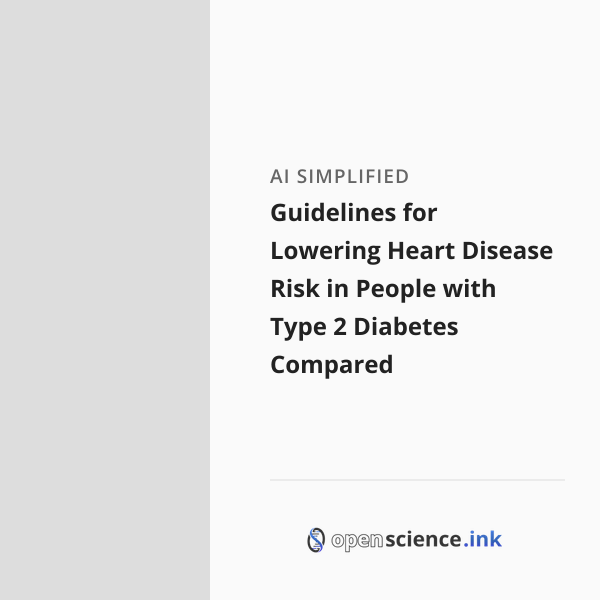 Guidelines for Lowering Heart Disease Risk in People with Type 2 ...