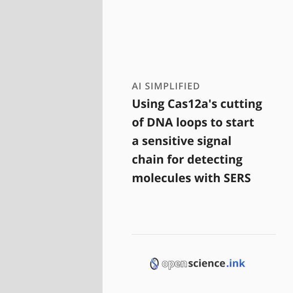 Using Cas12a's cutting of DNA loops to start a sensitive signal chain ...
