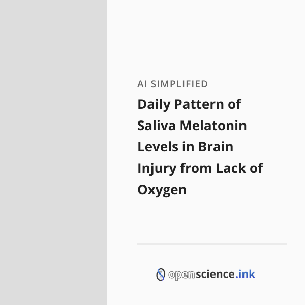 Daily Pattern of Saliva Melatonin Levels in Brain Injury from Lack of ...
