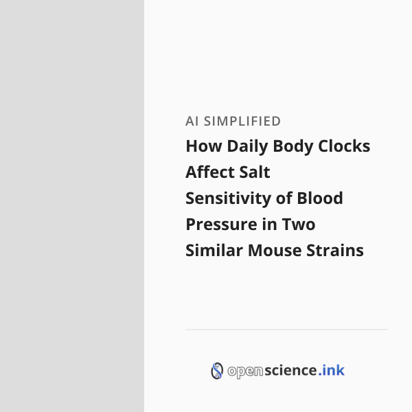 How Daily Body Clocks Affect Salt Sensitivity of Blood Pressure in Two ...