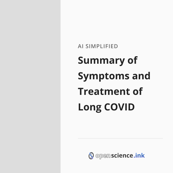 Summary of Symptoms and Treatment of Long COVID | studies, simplified