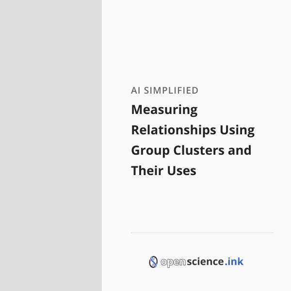 Measuring Relationships Using Group Clusters and Their Uses | studies ...