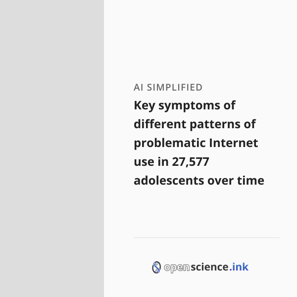 Key symptoms of different patterns of problematic Internet use in ...