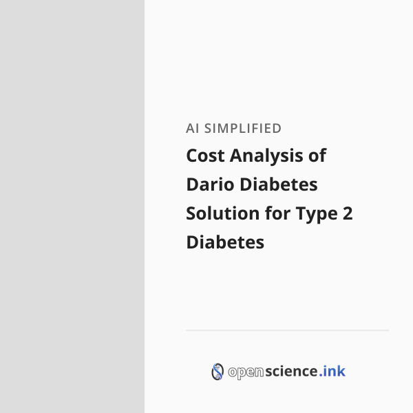 Cost Analysis of Dario Diabetes Solution for Type 2 Diabetes | studies ...