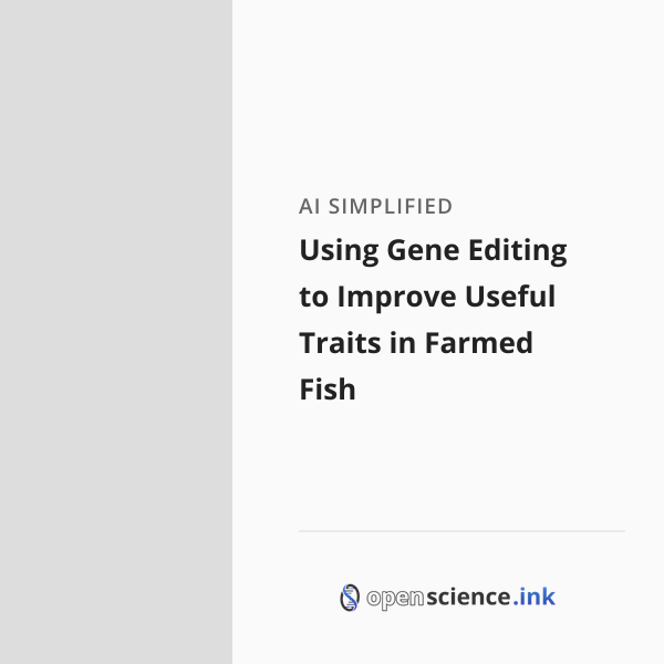 Using Gene Editing to Improve Useful Traits in Farmed Fish | studies ...