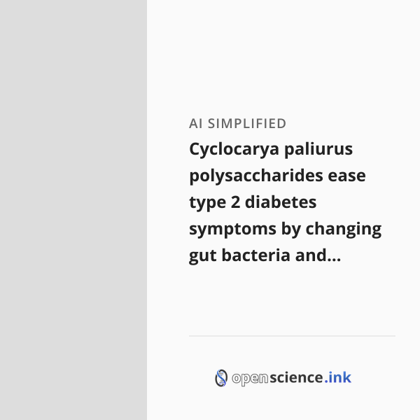 Ccpp Treatment Cyclocarya paliurus polysaccharides ease type 2 diabetes symptoms by ...