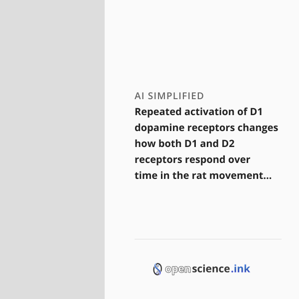 Repeated activation of D1 dopamine receptors changes how both D1 and D2 ...