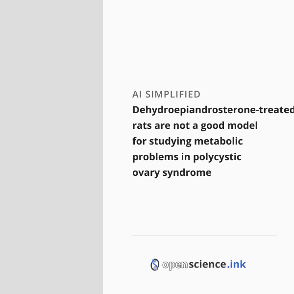 Why Are Rats Polyestrous Dehydroepiandrosterone-treated rats are not a good model for studying ...