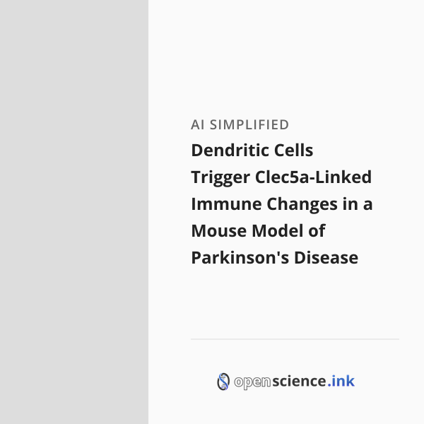 Dendritic Cells Trigger Clec5a-Linked Immune Changes in a Mouse Model ...