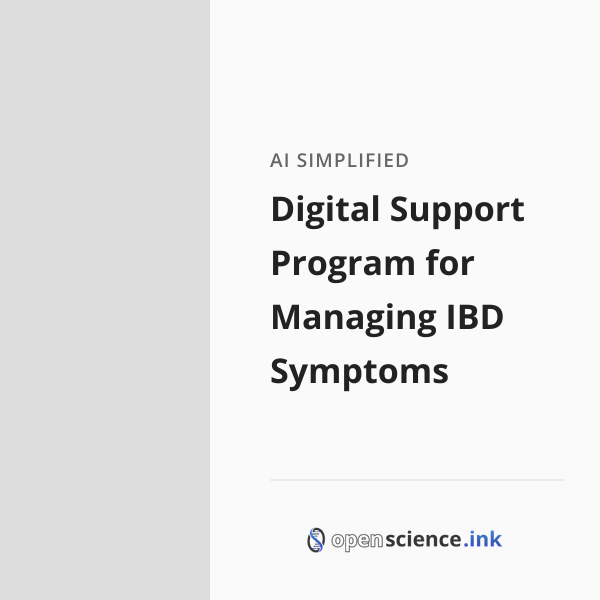 Digital Support Program for Managing IBD Symptoms | studies, simplified
