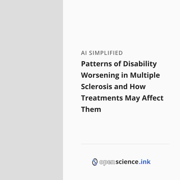 Patterns of Disability Worsening in Multiple Sclerosis and How ...