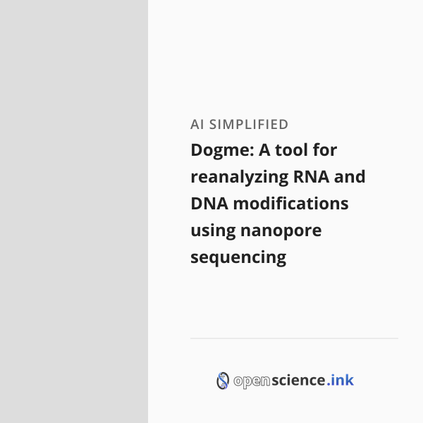 Clements Modification Dogme: A tool for reanalyzing RNA and DNA modifications using nanopore ...