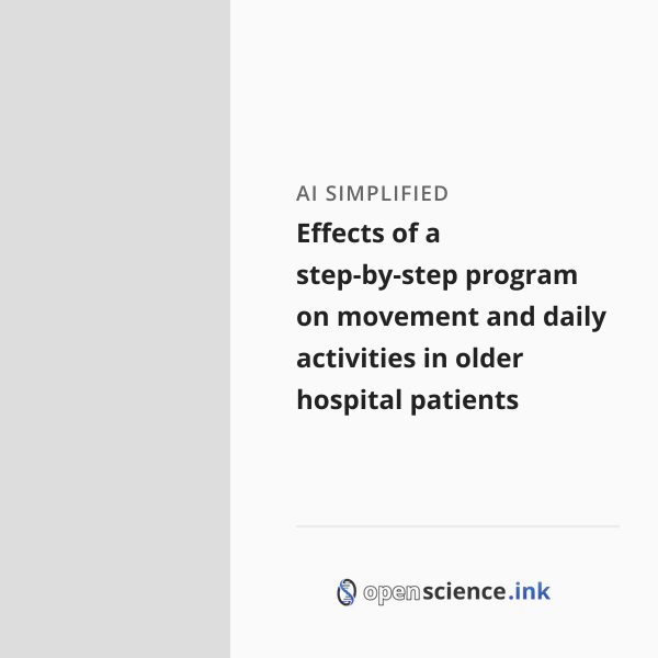 Effects of a step-by-step program on movement and daily activities in ...