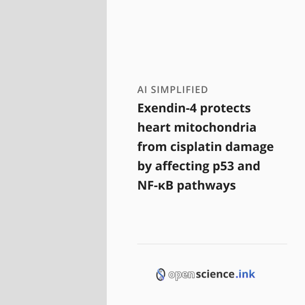 Whether Exogenous Supply Of Exendin Reference: Exendin 4 Protects Heart Mitochondria From Cisplatin Damage By