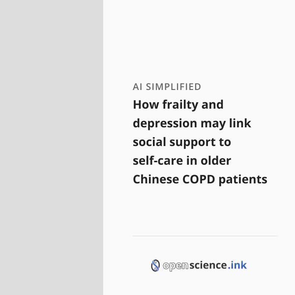 How frailty and depression may link social support to self-care in ...