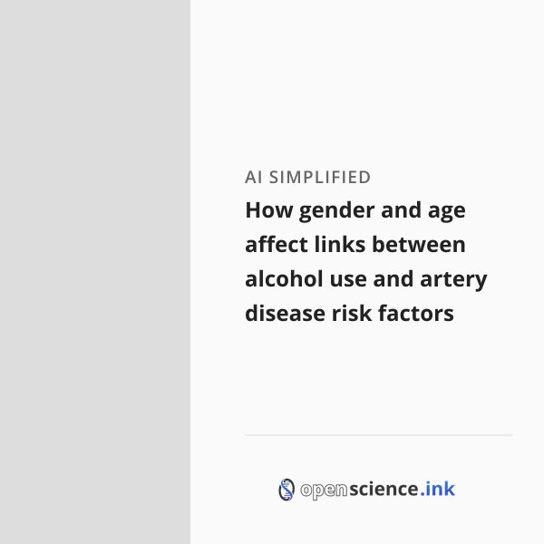 Age Risk Factor Animation How gender and age affect links between alcohol use and artery disease ...