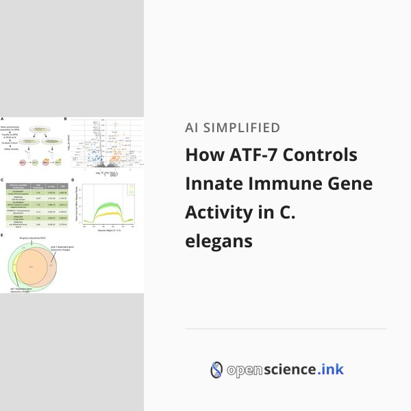 How ATF-7 Controls Innate Immune Gene Activity in C. elegans | studies ...
