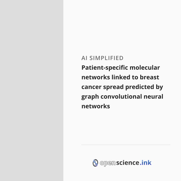 Patient-specific molecular networks linked to breast cancer spread ...