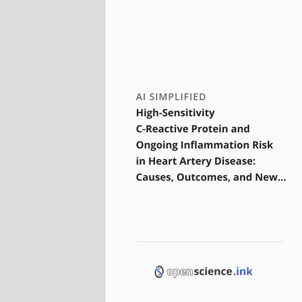High-Sensitivity C-Reactive Protein and Ongoing Inflammation Risk in ...