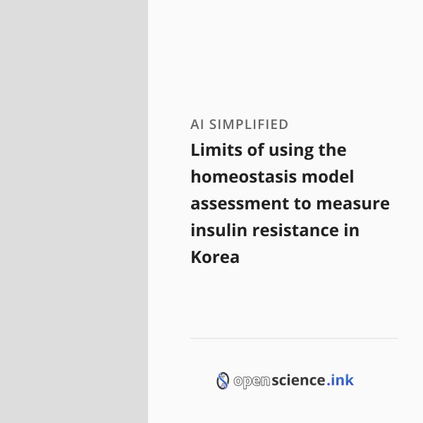 Limits of using the homeostasis model assessment to measure insulin ...