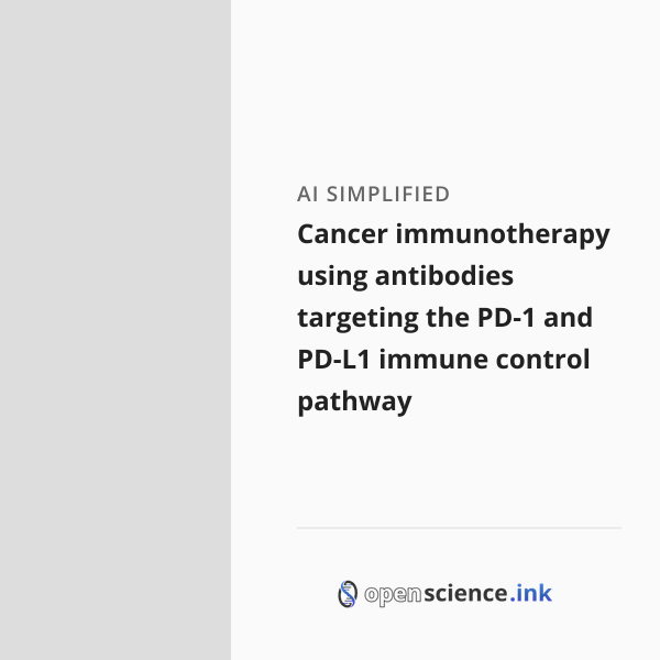 Cancer immunotherapy using antibodies targeting the PD-1 and PD-L1 ...