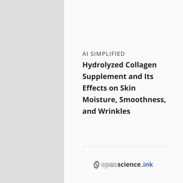 Hydrolyzed Collagen Supplement and Its Effects on Skin Moisture ...