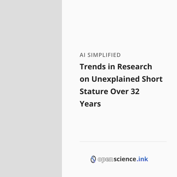 Trends in Research on Unexplained Short Stature Over 32 Years | studies ...