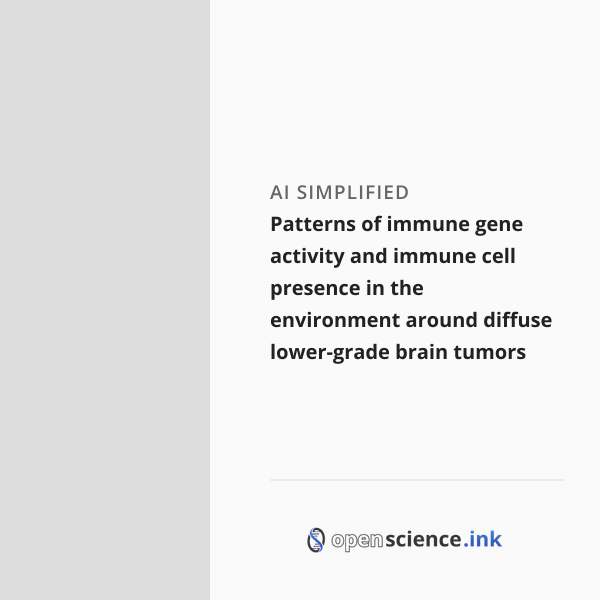 Patterns of immune gene activity and immune cell presence in the ...
