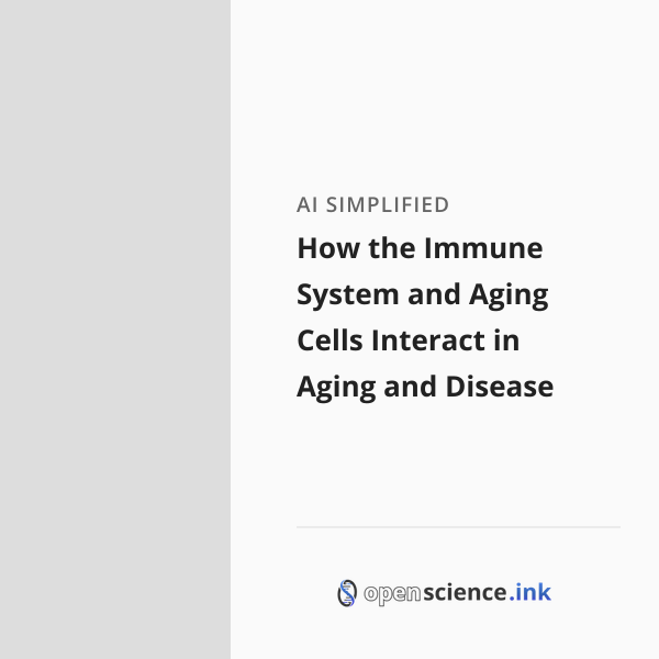 How the Immune System and Aging Cells Interact in Aging and Disease ...