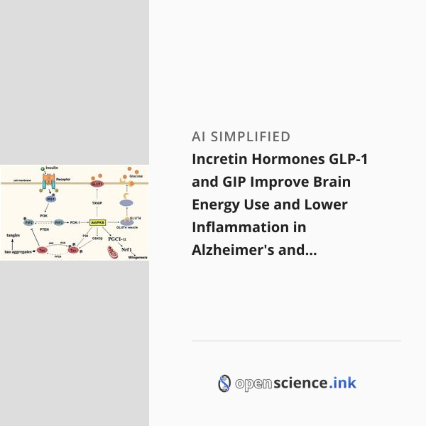 Incretin Hormones GLP-1 and GIP Improve Brain Energy Use and Lower ...