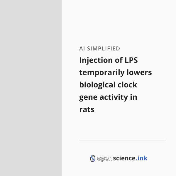 Injection of LPS temporarily lowers biological clock gene activity in ...