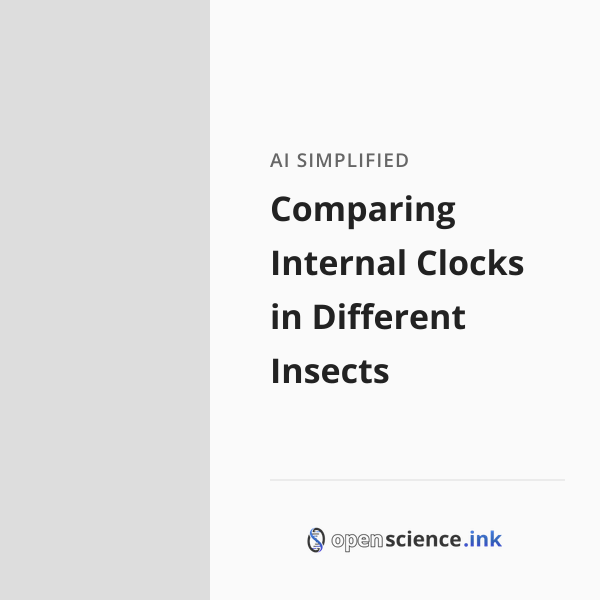 Comparing Internal Clocks in Different Insects | studies, simplified