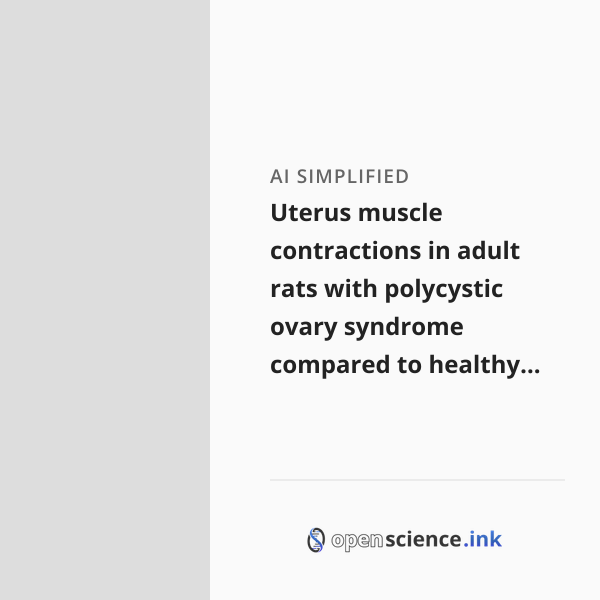 Why Are Rats Polyestrous Uterus muscle contractions in adult rats with polycystic ovary syndrome ...